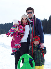 Image showing winter family