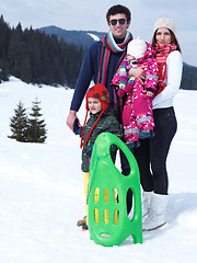 Image showing winter family
