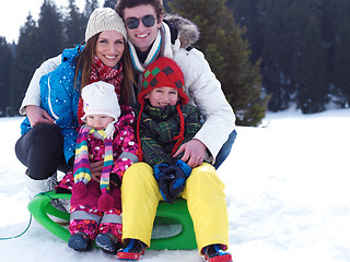 Image showing winter family