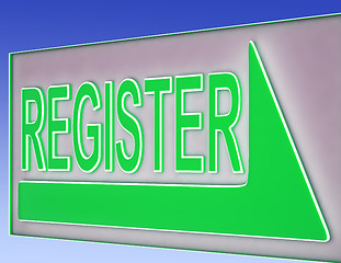 Image showing Register Sign Button Shows Website Registration