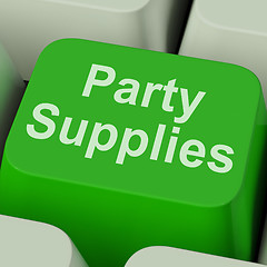 Image showing Party Supplies Key Shows Celebration Products And Goods Online
