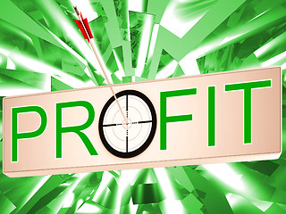 Image showing Profit Means Earning Revenue And Business Growth