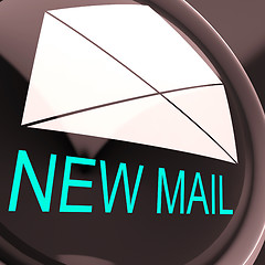 Image showing New Mail Envelope Means Unread Email Or Message