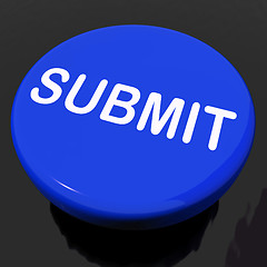 Image showing Submit Button Shows Submitting Submission Or Application