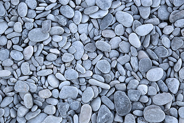 Image showing Sea pebbles background