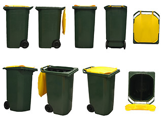 Image showing garbage bins