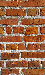 Image showing Texture of ancient brick wall