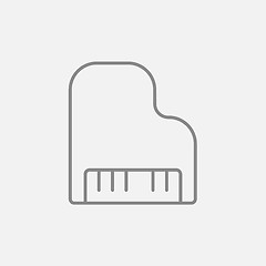 Image showing Piano line icon.