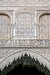 Image showing line in morocco  old tile and   ceramic abstract