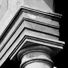 Image showing abstract old column in the  country  of europe italy and marble 