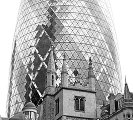 Image showing new     building in london skyscraper      financial district an