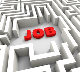 Image showing Job In Maze Showing Finding Jobs