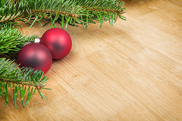 Image showing branches with christmas decoration