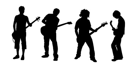 Image showing guitar players
