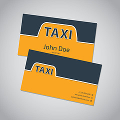 Image showing Taxi business card template design