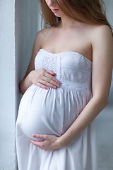 Image showing Portrait of the young pregnant woman