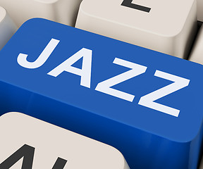 Image showing Jazz Key Shows Concert Band Or Music