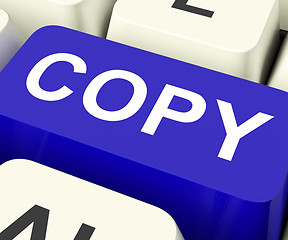 Image showing Copy Keys Mean Duplicate Copying Or Replicate\r