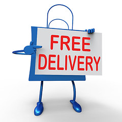 Image showing Free Delivery on Bag Shows No Charge  To Deliver