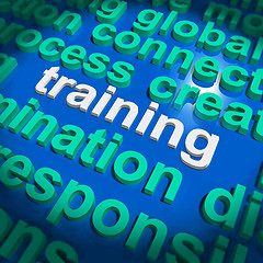 Image showing Training Word Cloud Means Education Development And Learning