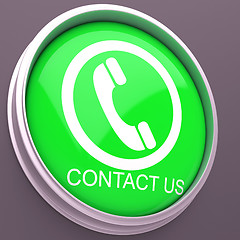 Image showing Contact Us Button Showing Customer Help