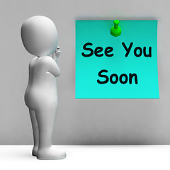 Image showing See You Soon Means Goodbye Or Farewell