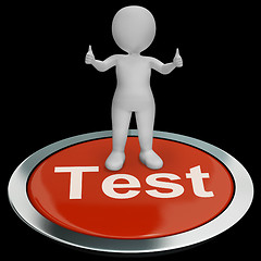 Image showing Test Button Showing Quiz And Online Questionnaires