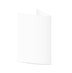 Image showing white blank folded paper