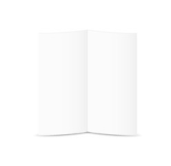 Image showing white blank folded paper