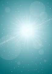 Image showing shining star lights background