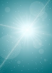 Image showing shining star lights background