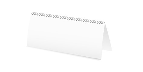 Image showing white blank calendar