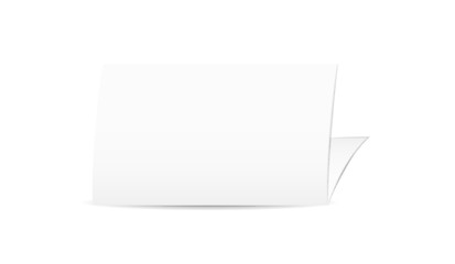 Image showing white blank folded paper