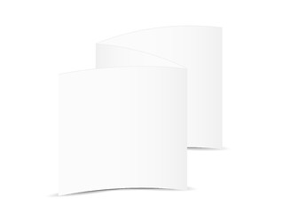 Image showing white blank folded paper