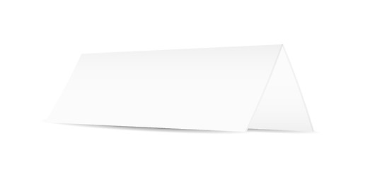 Image showing white blank folded paper