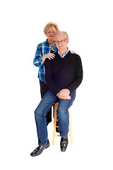 Image showing Middle age couple in portrait image.