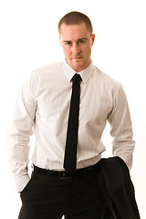 Image showing Portrait of a young businessman