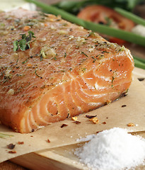 Image showing  Salted salmon