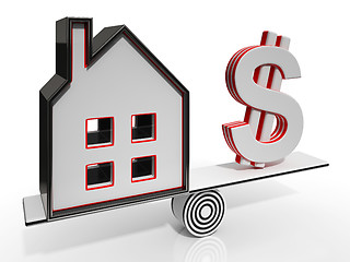 Image showing House And Dollar Balancing Showing Investment