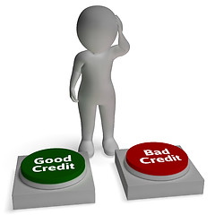 Image showing Good Bad Credit Shows Rating