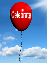 Image showing Celebrate Balloon Means Events Parties and Celebrations