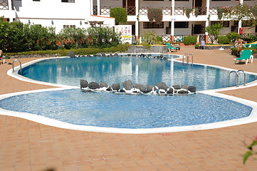 Image showing Swimming pool in hotel resort