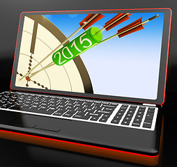 Image showing 2015 Arrows On Laptop Showing Future Target Plans