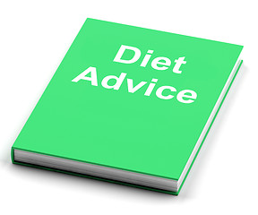 Image showing Diet Advice Book  Shows Weight loss Knowledge