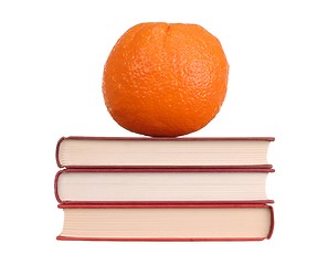 Image showing Orange on Books