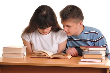 Image showing Teens Reading