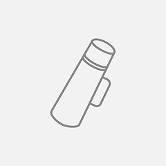 Image showing Thermos line icon.