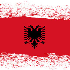 Image showing  Grunge Albanian Flag
