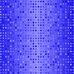 Image showing Dots on Blue Background. Halftone Texture.