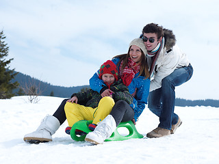 Image showing winter family